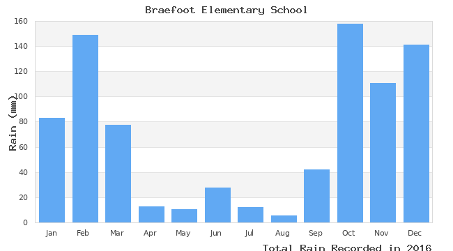 graph of monthly rain